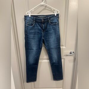 American Eagle Dark Wash Skinny Jeans - Size 14
